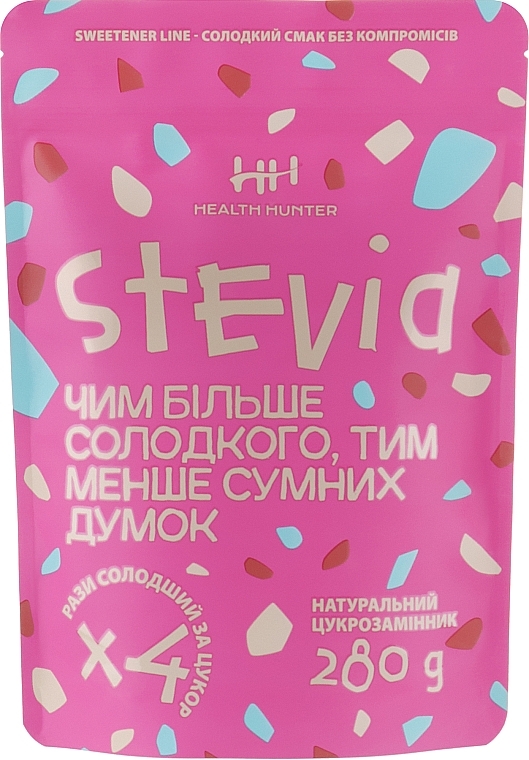 Стевия сахарозаменитель - Health Hunter Stevia 1:4 — фото N1