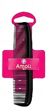 Гребінь для волосся, чорний, 13,6 см - Ampli — фото N1