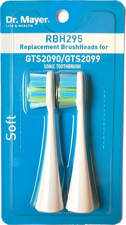 Насадки для электрической зубной щетки GTS2090/GTS2099, мягкие - Dr. Mayer — фото N1