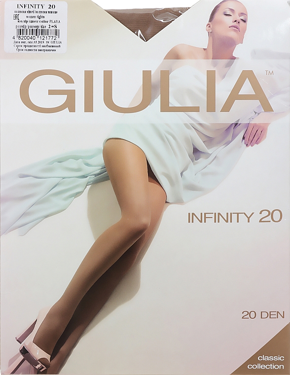 Колготки для жінок "Infinity " 20 Den, playa - Giulia — фото N1