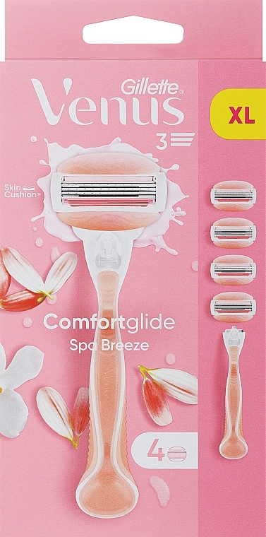 Бритва з 4 змінними касетами - Gillette Venus Spa Breeze