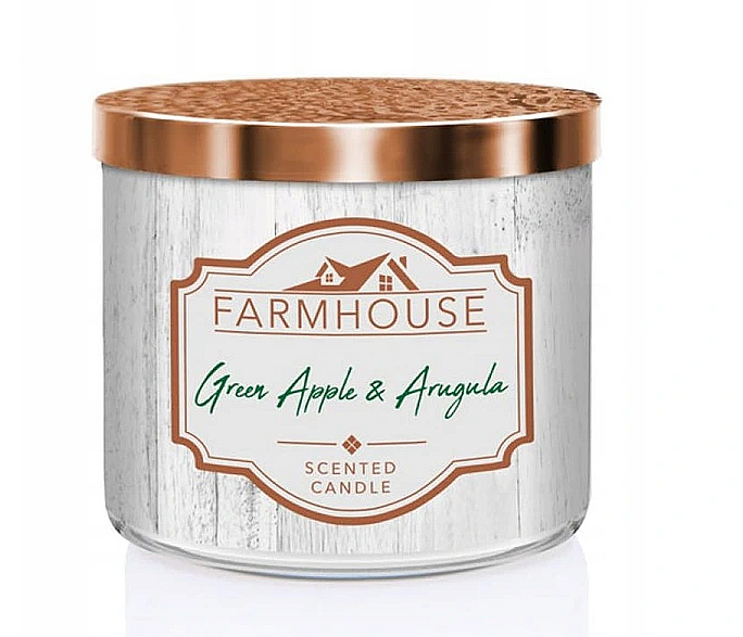 Kringle Candle Farmhouse Green Apple Arugula - Парфюмированная свеча — фото N1