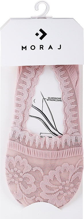 Носки женские низкие кружевные, 1 пара, розовые - Moraj — фото N1