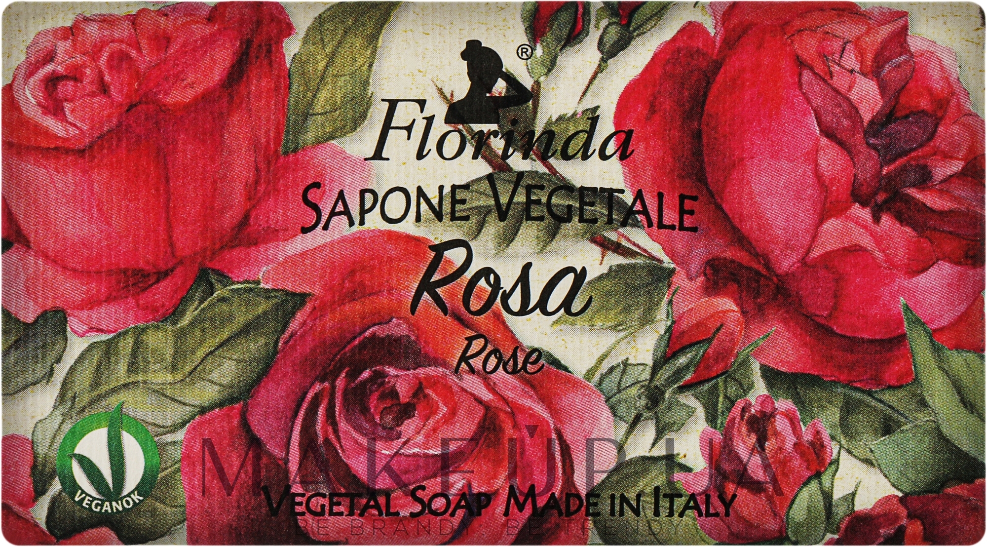 Мило натуральне "Троянда" - Florinda Sapone Vegetale Rose — фото 100g