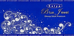 Парфумерія, косметика Пахощі палички "Синій дорогоцінний камінь" - Satya Blue Jewel Dhoop Sticks Premium
