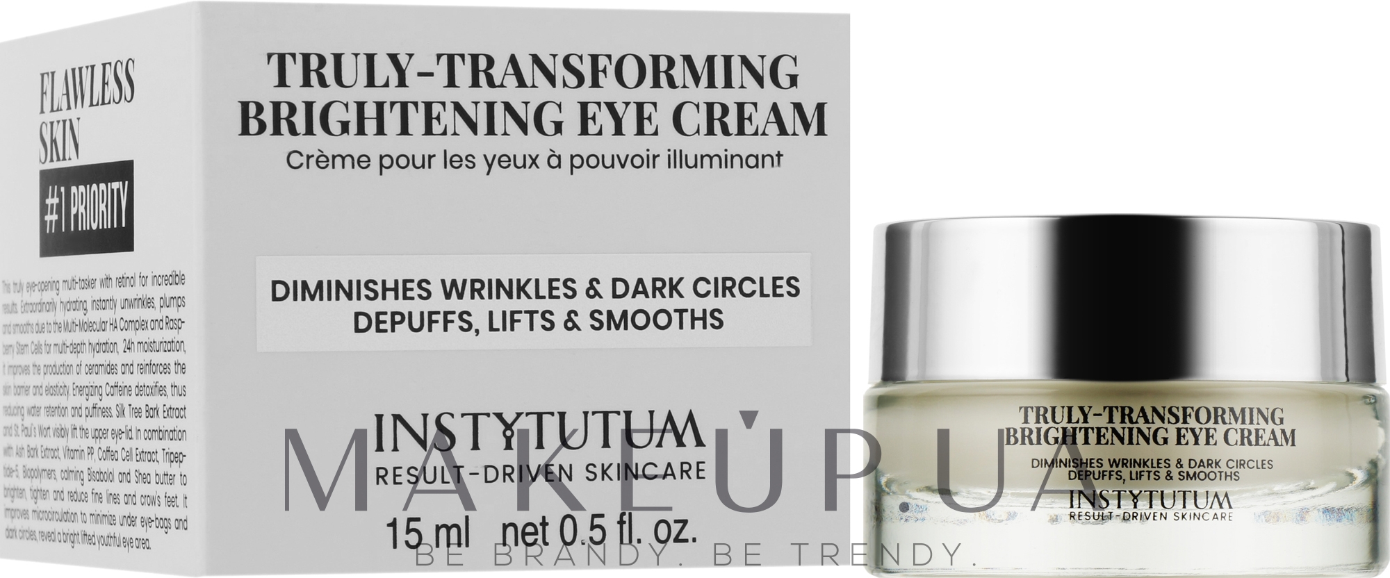 Крем для области вокруг глаз осветляющий - Instytutum Truly-Transforming Brightening Eye Cream  — фото 15ml