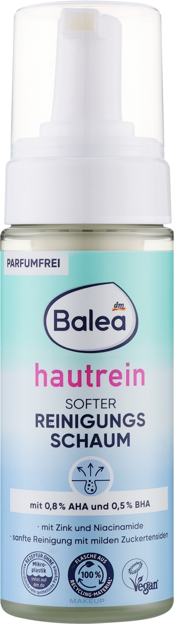 Очищающая пенка для лица против прыщей с салициловой кислотой и цинком - Balea Reinigungs Schaum Hautrein — фото 150ml