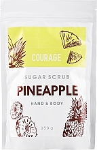 Цукровий скраб для рук і тіла «Ананас» - Courage Pineapple Hands & Body Sugar Scrub (дой-пак) — фото N1