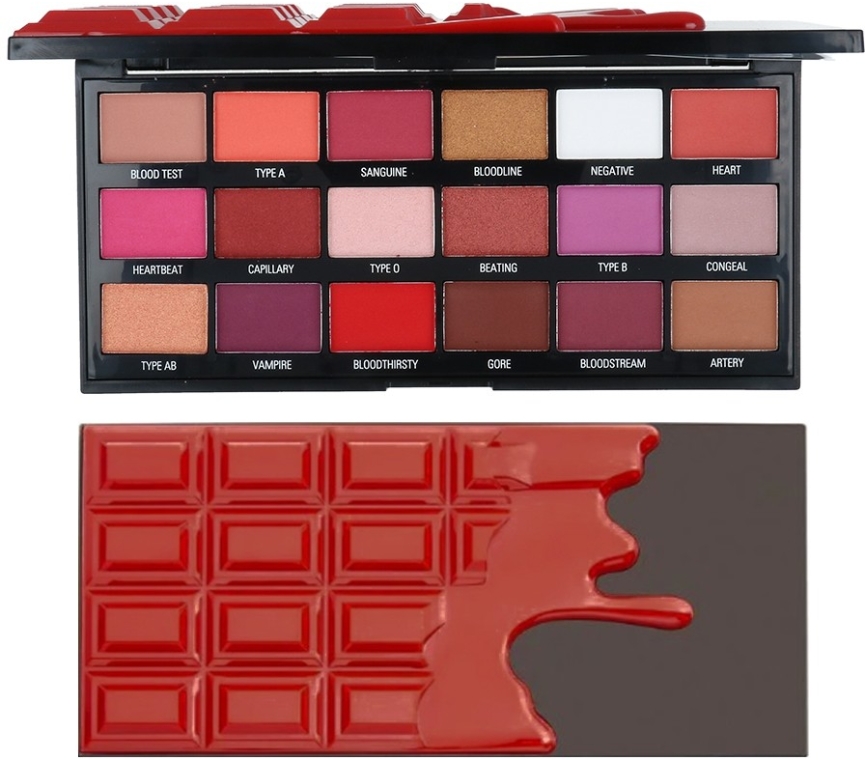 Палетка тіней для повік - I Heart Revolution Eyeshadow Chocolate Blood Palette