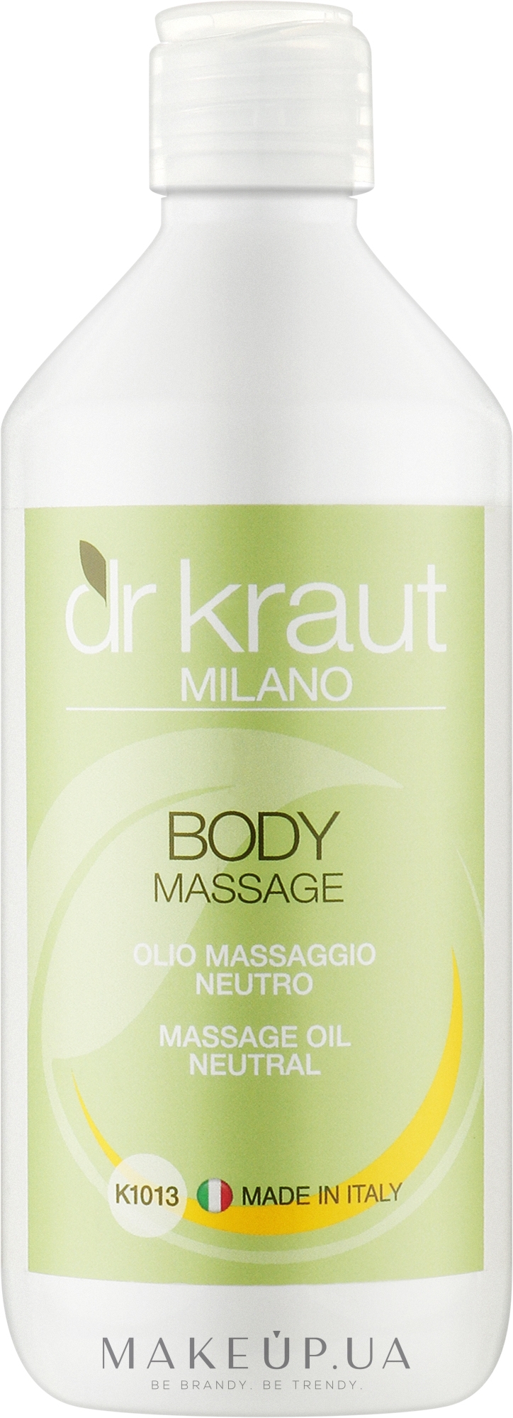 Нейтральное массажное масло - Dr.Kraut Neutral Massage Oil — фото 500ml