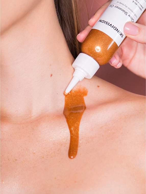 Сияющее мерцающее масло - SkinDivision Glow Shimmer Oil — фото N2