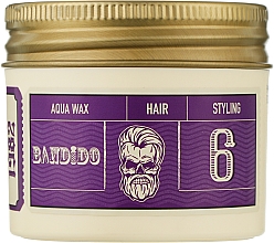 Воск для укладки волос на водной основе средней фиксации - Bandido Aqua Wax 6 Medium Violetta — фото N1