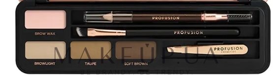 Палетка для брів - Profusion Cosmetics Brow Makeup Case — фото Brows I