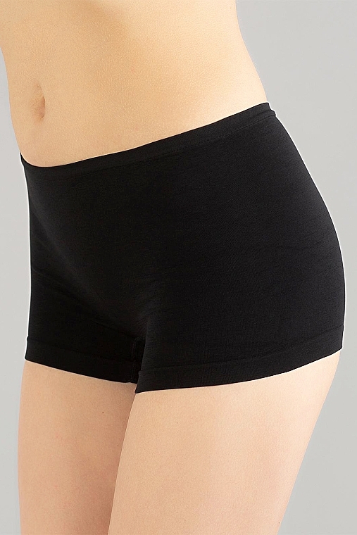 УЦЕНКА Трусики-шортики для женщин "Boxer Briefs", black - Giulia * — фото N1