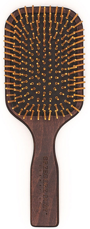 Деревянная массажная щетка для волос - Grzegorz Duzy Cosmetics Wooden Pin Brush — фото N1