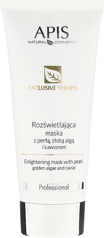 Маска для лица с жемчугом, икрой и золотистыми водорослями, в тубе - APIS Professional Exlusive Terapis Algid Mask — фото N1