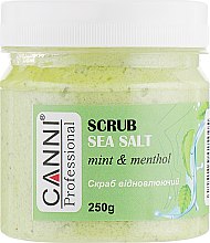 Духи, Парфюмерия, косметика Скраб из морской соли "Мята и ментол" - Canni Sea SalT Scrub Mint & Menthol