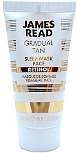 Маска для обличчя нічна з комплексом ретинолу й ефектом засмаги - James Read Sleep Mask Face Retinol Gradual Tan Travel Size — фото N1