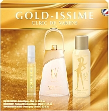 Urlic De Varens Gold Issime - Набір  (edp/75ml + edp/20ml  + deo/125ml) — фото N1