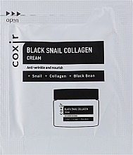 Парфумерія, косметика Антивіковий живильний крем для обличчя - Coxir Black Snail Collagen Cream Anti-Wrinkle And Nourish (пробник)
