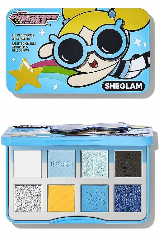 Палетка теней для век - Sheglam x Powerpuff Girls The Professor's Girls Palette — фото N1