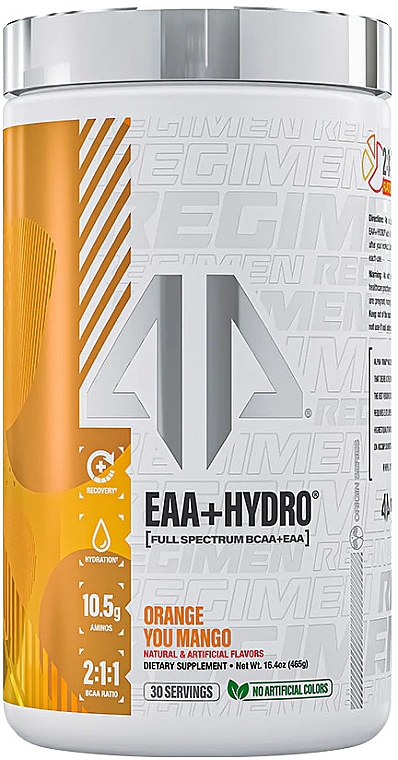 Комплекс аминокислот со вкусом апельсина и манго - AP Sports Regimen BCAA + EAA + Hydro Orange You Mango — фото N1