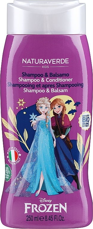 Гель для душу та шампунь - Naturaverde Kids Frozen Shampoo & Conditioner — фото N1