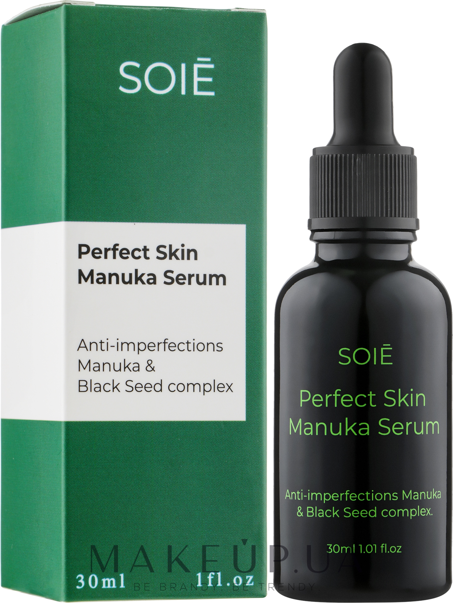 Сыворотка для жирной и комбинированной кожи лица с экстрактом Мануки - Soie Perfect Skin Manuka Serum — фото 30ml