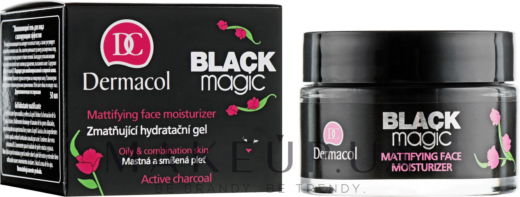 Крем-гель для обличчя, з матувальним ефектом - Dermacol Black Magic Mattifying Face Moisturizer Active Charcoal — фото 50ml