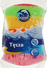 Губка масажна для купання "Tecza", різнокольорова - Ocean — фото N1