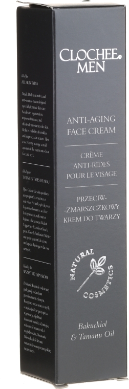 Крем для обличчя проти зморщок, для чоловіків - Clochee Men Anti-Aging Face Cream — фото N1