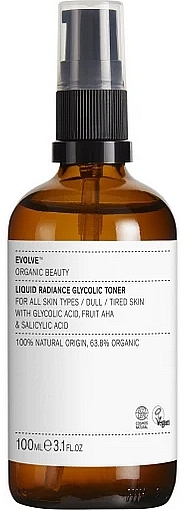 Тоник для лица - Evolve Organic Beauty Liquid Radiance Glycolic Toner — фото N1