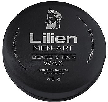 Воск для бороды и волос - Lilien Men-Art Black Beard & Hair Wax — фото N1