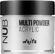 Акриловая пудра, белая - NUB Acrylic Multi Powder White — фото N1