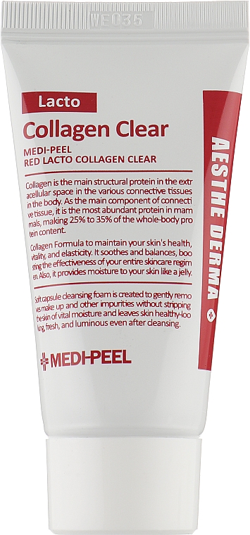 Очищающая пенка для умывания с коллагеном - MEDIPEEL Red Lacto Collagen Clear (мини)