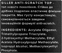 УЦЕНКА Нецарапающийся топ для гель-лака - Siller Professional Anti-Screech No Wipe Top * — фото N3