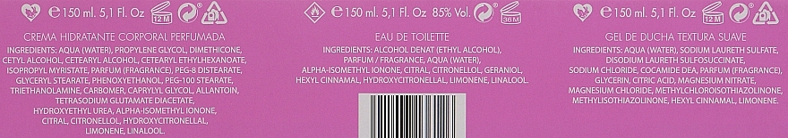 УЦІНКА Instituto Español Aire De Sevilla Pink - Набір (edt/150ml + sh/gel/150ml + b/cr/150ml) * — фото N3