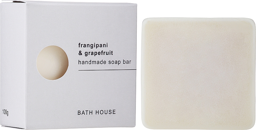 Bath House Soap Bar Frangipani & Grapefruit - Парфюмированное мыло — фото N2