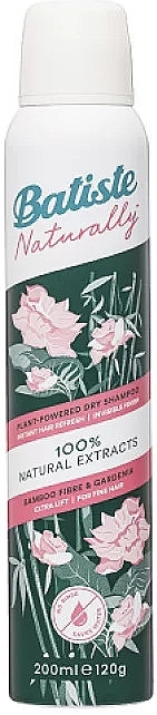 Сухой шампунь с бамбуковым волокном и экстрактом гардении - Batiste Naturally Bamboo Fibre And Gardenia Plant Powered Dry Shampoo — фото N1