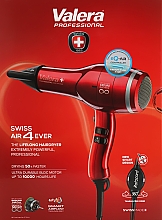 Професійний фен для волосся, червоний - Valera Swiss Air4ever — фото N2