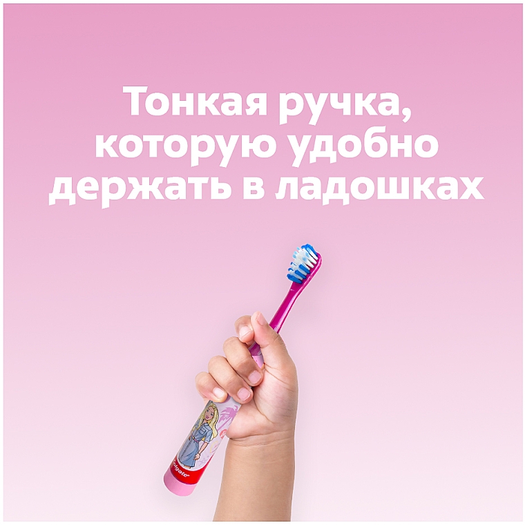 Дитяча електрична зубна щітка, суперм'яка, Barbie, фіолетова 2 - Colgate — фото N5