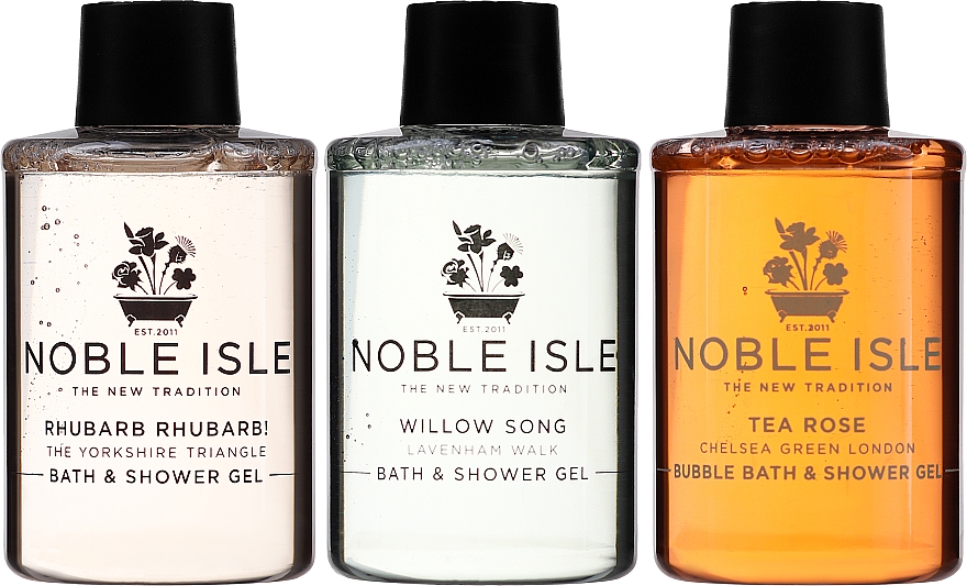 Noble Isle Fresh & Clean Bath & Shower Trio - Набір (sh/gel/3x75ml) — фото N2