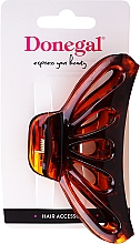 Парфумерія, косметика Затискач для волосся FA-5813, великий, бурштиновий колір - Donegal