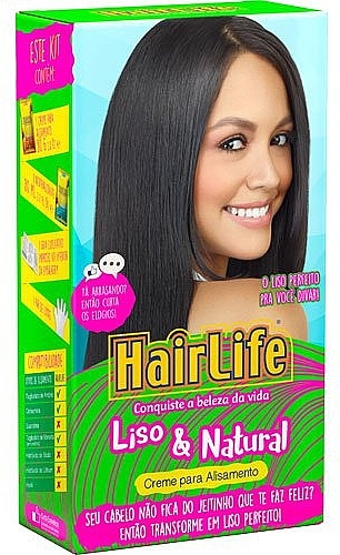 Набор для выпрямления волос - HairLife Smooth & Natural Straightening Kit (h/cr/80g + neutralizer/80g) — фото N1