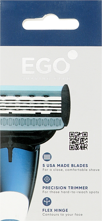 Сменные картриджи для бритья, 2 шт - Ego Shaving Club 5-Blade Cartridges