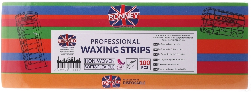 Полоски для депиляции 7х20 см - Ronney Professional Waxing Strips — фото N2