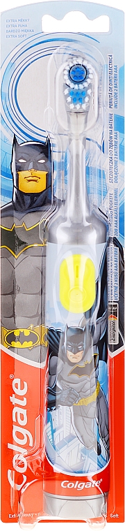 Електрична зубна щітка для дітей, сіра - Colgate Electric Motion Batman Grey — фото N1