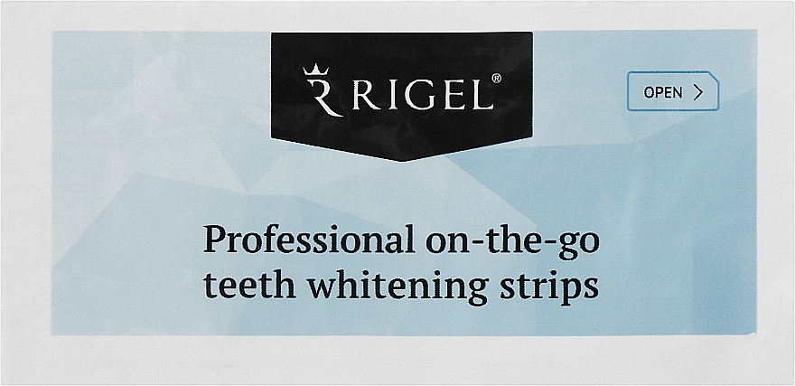 Профессиональные полоски для отбеливания зубов - RIGEL Professional On-The-Go Teeth Whitening Strips