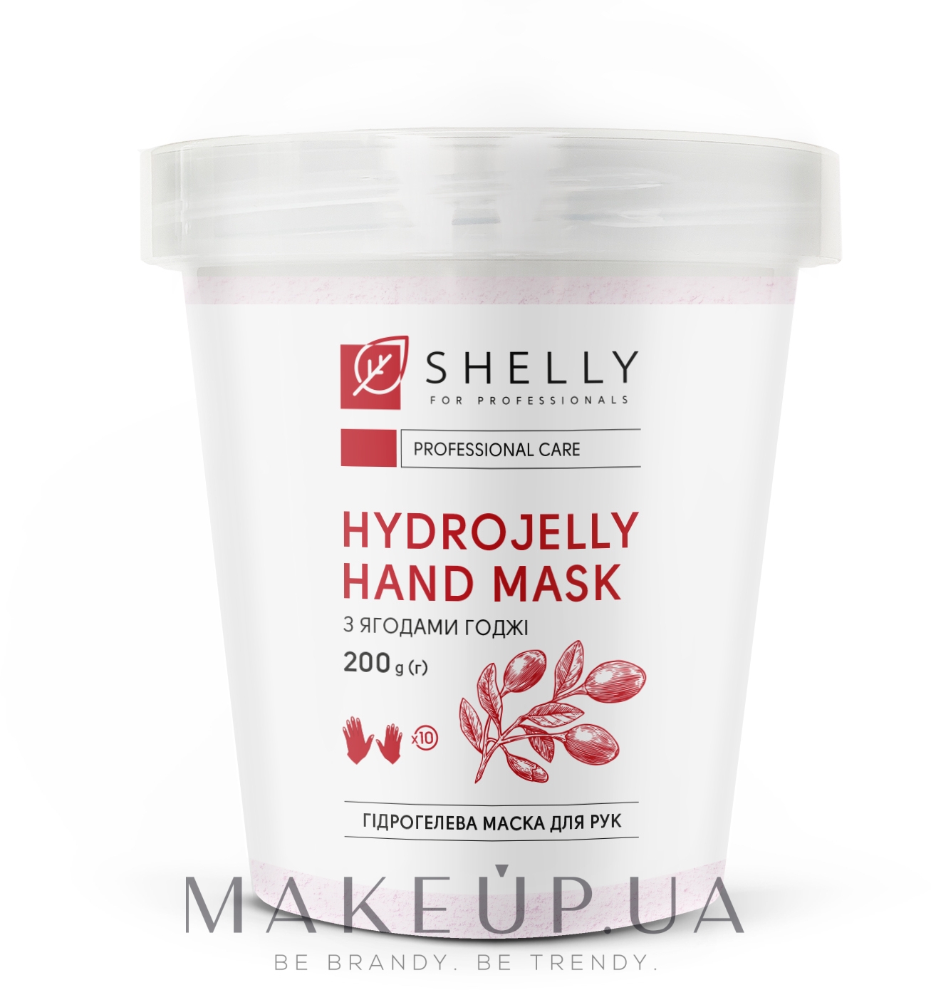 Гидрогелевая маска для рук с ягодами годжи - Shelly Professional Hydrojelly Hand Mask — фото 200g