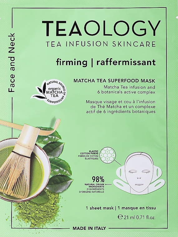 Маска для лица - Teaology Matcha Tea Firming & Nourishing Mask — фото N1